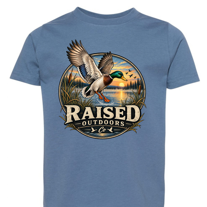 Kids Flying Mallard Duck Graphic Tee