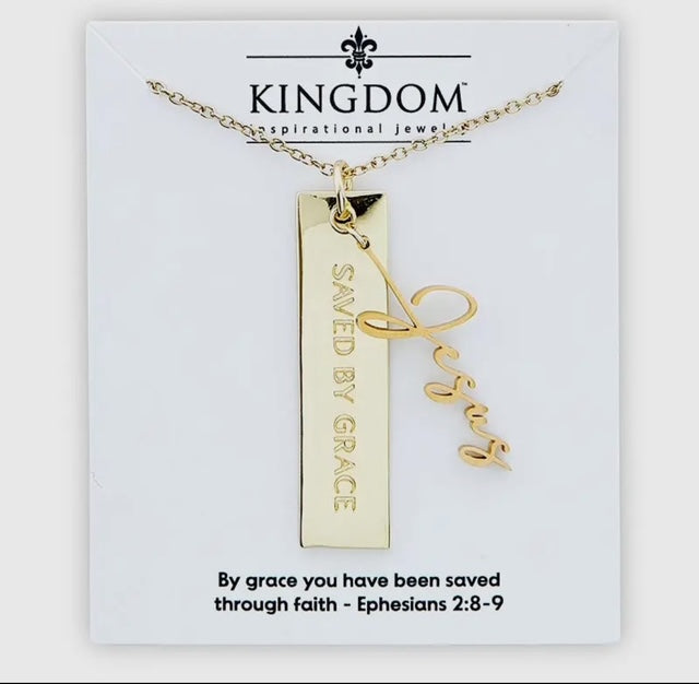 Saved By Grace Necklace