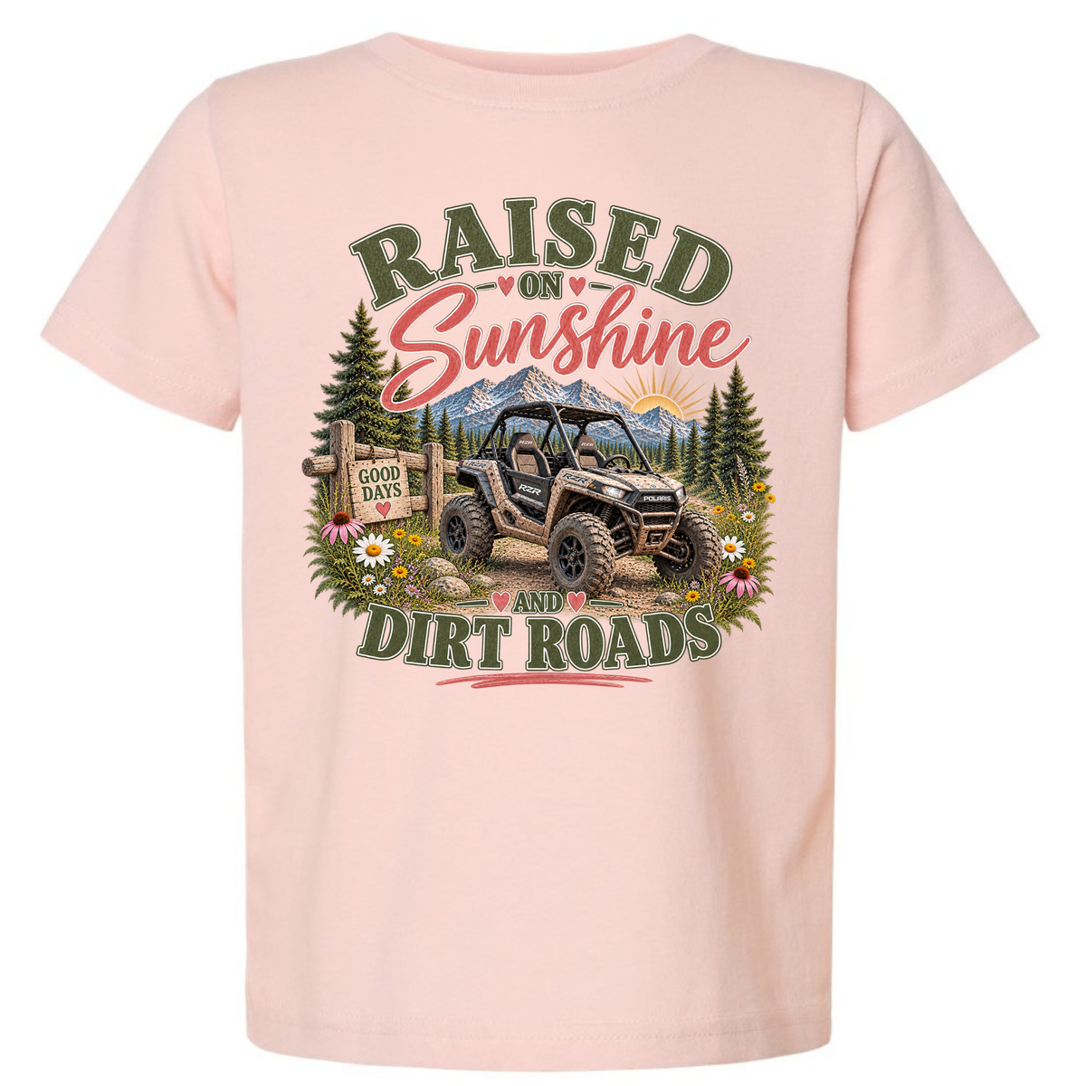 Girls’ Off-Road Adventure Shirt | Raised on Sunshine and Dirt Roads Tee