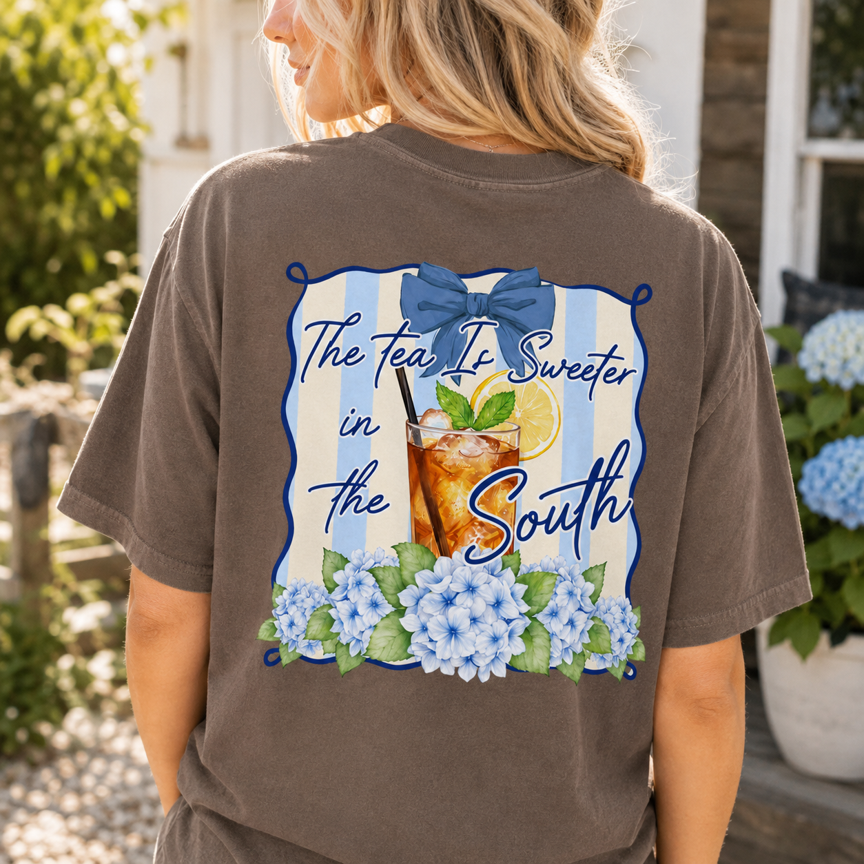 The Tea Is Sweeter in the South Comfort Colors Tee