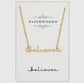 Believer Script Necklace Twice the Charm Boutique