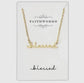 Blessed Script Necklace Twice the Charm Boutique